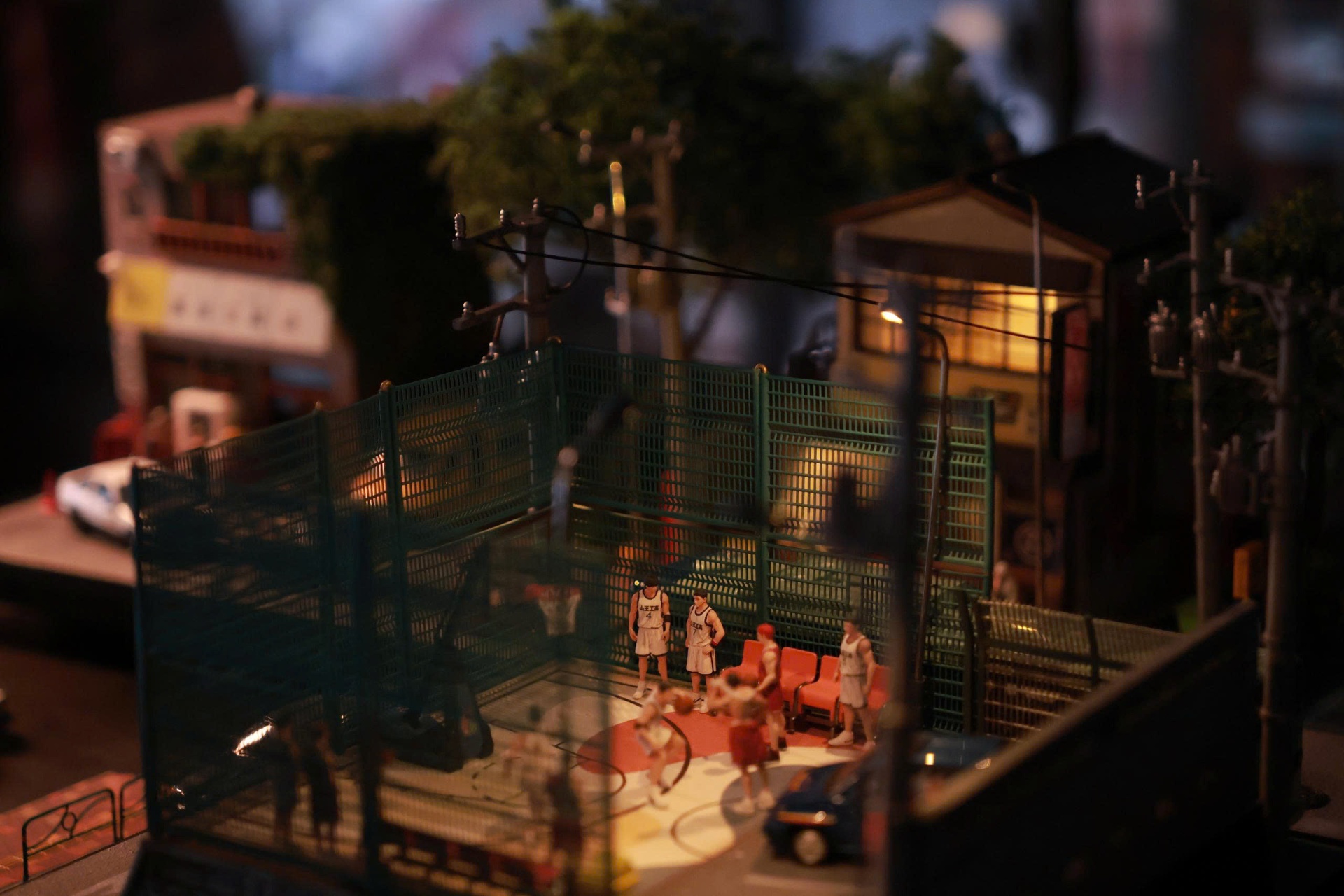 Toàn cảnh Diorama Slam Dunk phát sáng bằng đèn LED